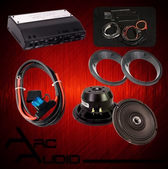 Arc Audio Harley Complete Audio Kit - 4 Ch Amp / MOTO602HD Speakers - HD '00 - '13