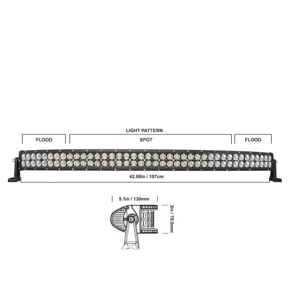 DB Link Lux Performance Dual Row Curved LED Light Bar