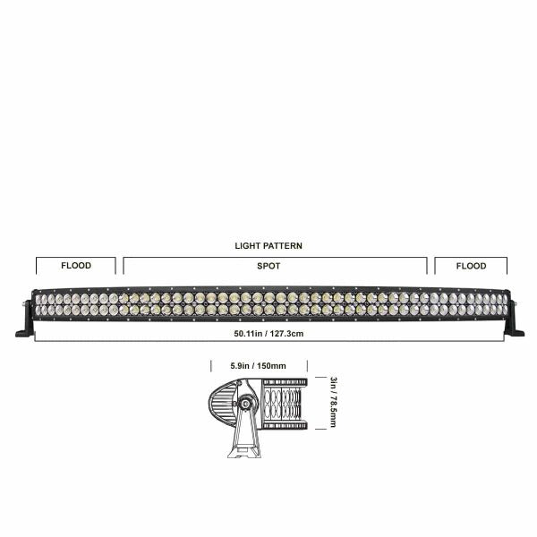 DB Link Lux Performance Dual Row Curved LED Light Bar